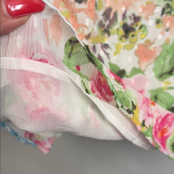 Floral Print Women's Blouse - Picture 9 of 12